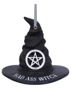 Bad Ass Witch Hängedeko Ornament 9cm