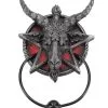 Baphomet Türklopfer -Angebote Halloween Deko Store baphomet tuerklopfer baphomet door knocker gothic deko 39218 01