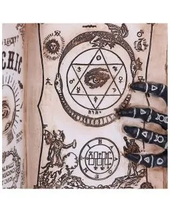 Hellseher Zauberbuch Deko 25,8cm -Angebote Halloween Deko Store grimoire hexenbuch deko psychic compendium deco halloween tischdekoration 51062 06