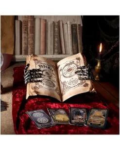 Hellseher Zauberbuch Deko 25,8cm -Angebote Halloween Deko Store grimoire hexenbuch deko psychic compendium deco halloween tischdekoration 51062 07
