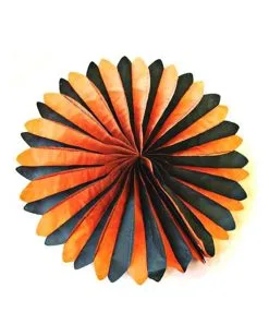 Halloween Fächer Rosette 48cm