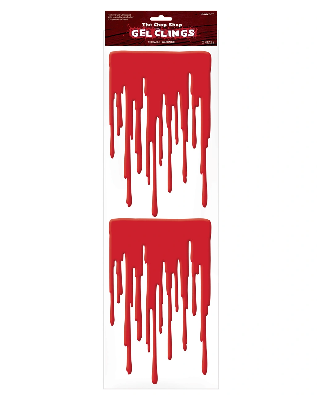 Halloween Fensterblut Aufkleber 2 St. 3 Halloween Fensterblut Aufkleber 2 St.