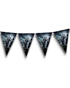 Angebote Halloween Deko Store 19 Zombie Friedhof Wimpel Girlande Halloween 3m