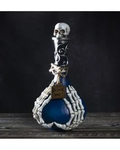 Skelett Giftflasche Mit Totenkopf -Angebote Halloween Deko Store halloween giftflasche mit leuchtaugen poison bottle with glowing eyes skelett deko halloween 52537 03