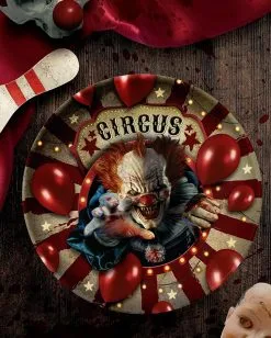 Horror Clown Zirkus Halloween Schale -Angebote Halloween Deko Store halloween horrorclown circus schuessel halloween horror clown circus bowl horror zirkus dekoration 53168 2