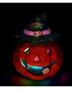 Halloween Kürbis Keramik Mit LED 12x9cm -Angebote Halloween Deko Store halloween keramik kuerbis mit led ceramic halloween pumpkin w led halloween deko 51733 03