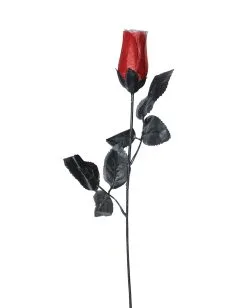 Dunkelrote Kunstrose -Angebote Halloween Deko Store halloween rose im gothic style schwarze rose halloween tischdekoration 22252