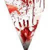 Blutige Halloweengirlande Mit Handabdruck 5m -Angebote Halloween Deko Store halloween wimpelgirlande mit blutspritzer bloody halloween garland with hand print 52823 01