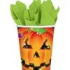 Pappbecher Mit Kürbis Motiv -Angebote Halloween Deko Store halloween kuerbis pappbecher partybecher mit jack o lantern motiv 24590