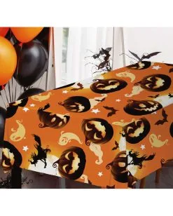 Tischdecke Happy Halloween Kürbis 8 Tischdecke Happy Halloween Kürbis -Angebote Halloween Deko Store happy halloween kuerbis tischdecke happy halloween pumpkin tablecloth halloween deko kinder 53203 3