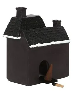 Hounted House Räucherkegel Haus -Angebote Halloween Deko Store haunted house raeucherkegel halter haunted house incense cone burner halloween homeware 53588 03