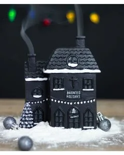 Hounted House Räucherkegel Haus -Angebote Halloween Deko Store haunted house raeucherkegel halter haunted house incense cone burner halloween homeware 53588 04