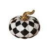 Halloween Kürbis Weiß-schwarz Kariert -Angebote Halloween Deko Store karierter halloween kuerbis weiss schwarz checkered halloween pumpkin white black 54662