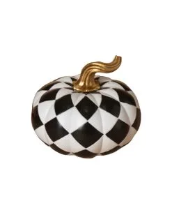 Halloween Kürbis Weiß-schwarz Kariert