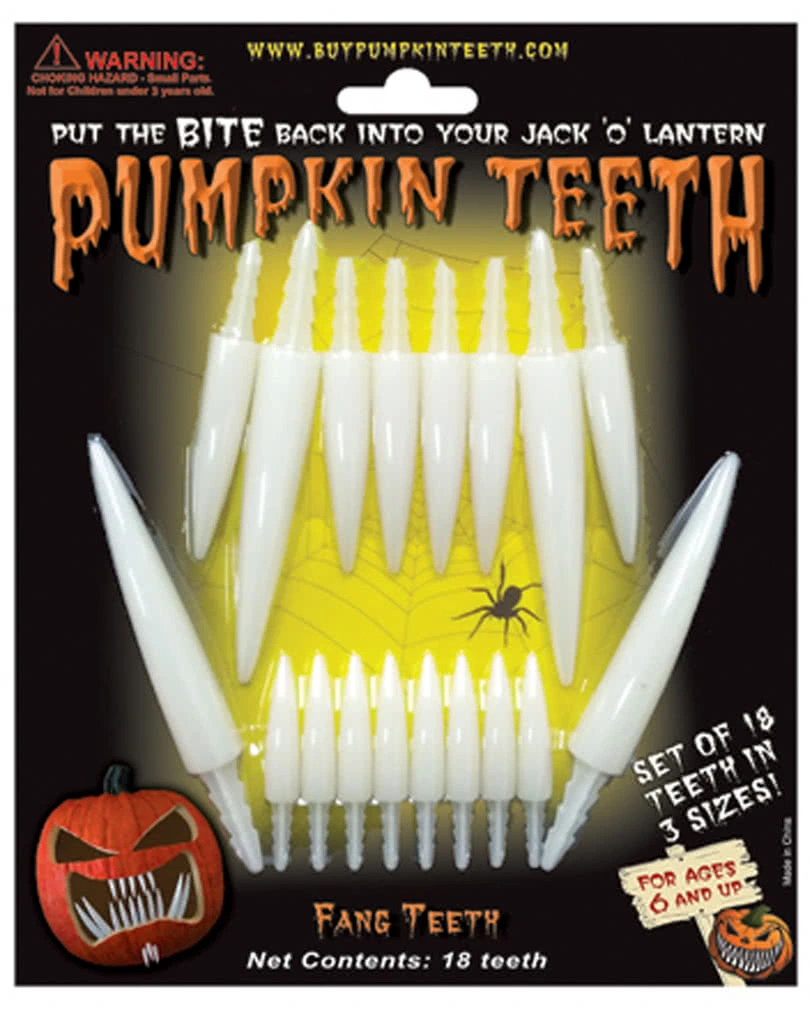 Kürbis Fangzähne 3 Kürbis Fangzähne
