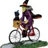 Lemax Spooky Town - Hexe Auf Fahrradtour -Angebote Halloween Deko Store lemax spooky town be witching bike ride halloween deko hexe auf fahrradtour spooky town figur kaufen 53860