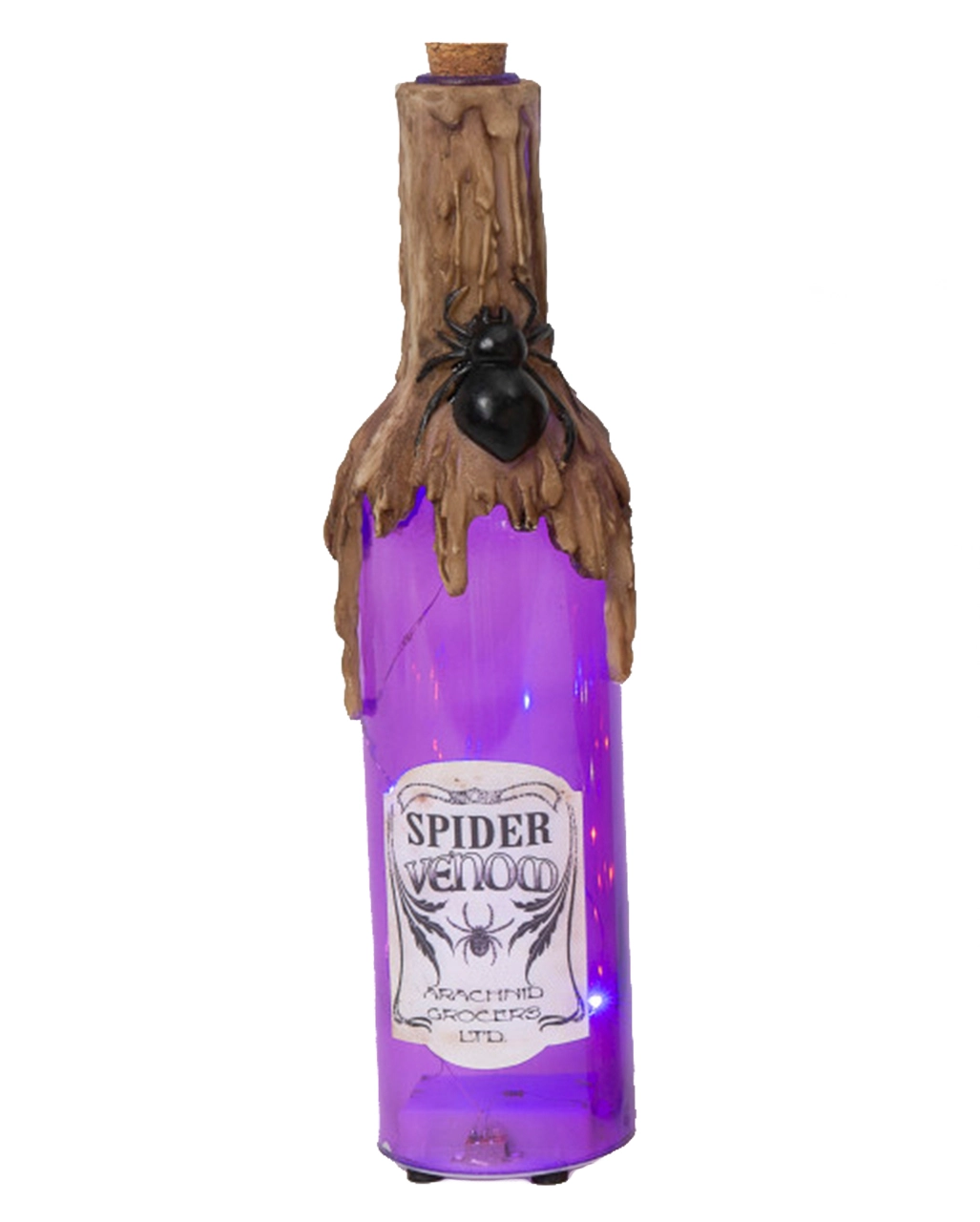 Leuchtende Glas Giftflasche Spinnengift 30cm 3 Leuchtende Glas Giftflasche Spinnengift 30cm