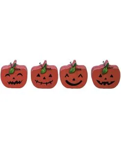 Angebote Halloween Deko Store 6 Kleine Holz Dekofigur Halloween Kürbis 3cm