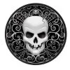 Totenkopf Pappteller Halloween 8 St. -Angebote Halloween Deko Store pappteller mit totenkopf halloween partygeschirr schwarze pappteller mit skull 21341