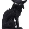 Salem Magierkatze 16,6cm -Angebote Halloween Deko Store salem hexenkatze 19cm salem witch cat 19 cm halloween tischdekoration schwarze katzenfigur 51042 01