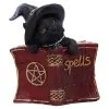 Schwarzes Hexenkätzchen Mit Rotem Zauberbuch 8,2cm -Angebote Halloween Deko Store schwarze hexenkatze mit rotem zauberbuch black witchs cat familiar with red grimoire gothic deko und figuren 52417