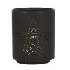 Schwarzer Teelichthalter Mit Pentagramm -Angebote Halloween Deko Store schwarzer pentagramm teelichthalter black pentagram tealight holder gothic deko halloween dekoration 50820 01