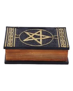 Schwarzes Buch Magischer Sprüche Schmuckschatulle -Angebote Halloween Deko Store schwarzes buch der zaubersprueche schatulle gothic und wicca deko und geschenkartikel 52219