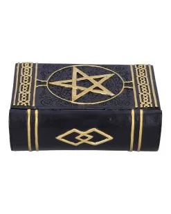 Schwarzes Buch Magischer Sprüche Schmuckschatulle -Angebote Halloween Deko Store schwarzes buch der zaubersprueche schatulle gothic und wicca deko und geschenkartikel 52219 3