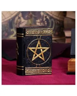 Schwarzes Buch Magischer Sprüche Schmuckschatulle -Angebote Halloween Deko Store schwarzes buch der zaubersprueche schatulle gothic und wicca deko und geschenkartikel 52219 7