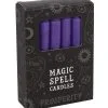 Violette "Wohlstand" Hexenkerzen 12 St. -Angebote Halloween Deko Store violette wohlstand zauberkerzen purple prosperity spell candles gothic deko 50675 01