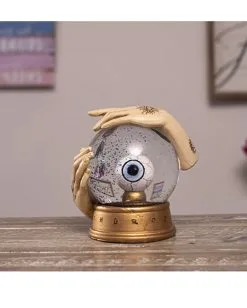 Hellseher Schneekugel Mit Auge 13cm -Angebote Halloween Deko Store wahrsage kugel mit auge fortune teller globe with eye spirituelle deko okkulte deko 54739 06